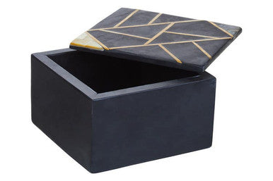 Oriana Small Black Slate Trinket Box