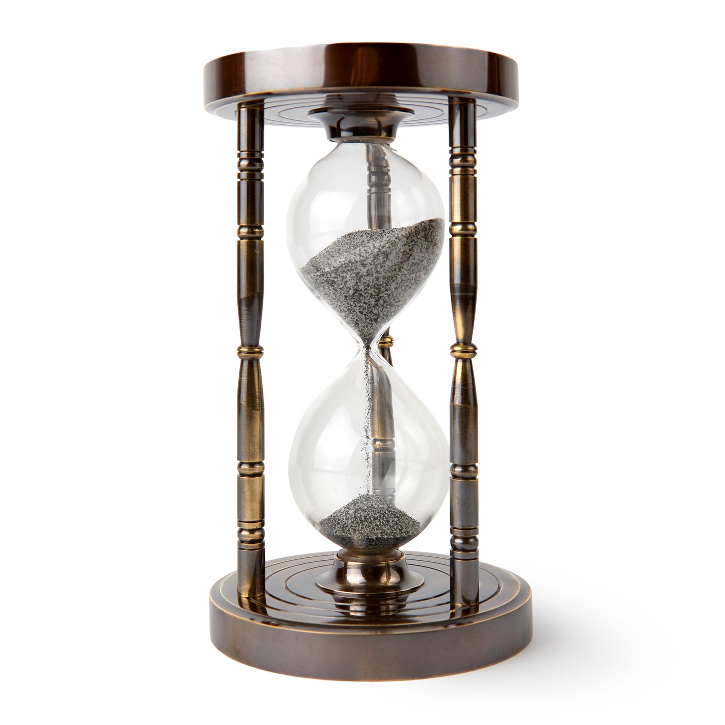 Antique-Style Sand Timer with Functional Compass – Perfect for Collectors & Gifting