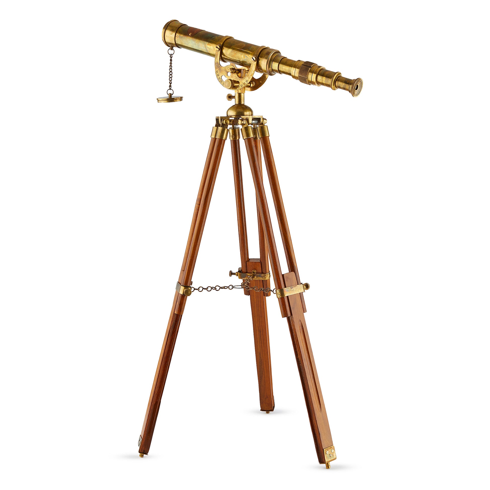 Handcrafted Nickel Plated Telescope For Home Decor