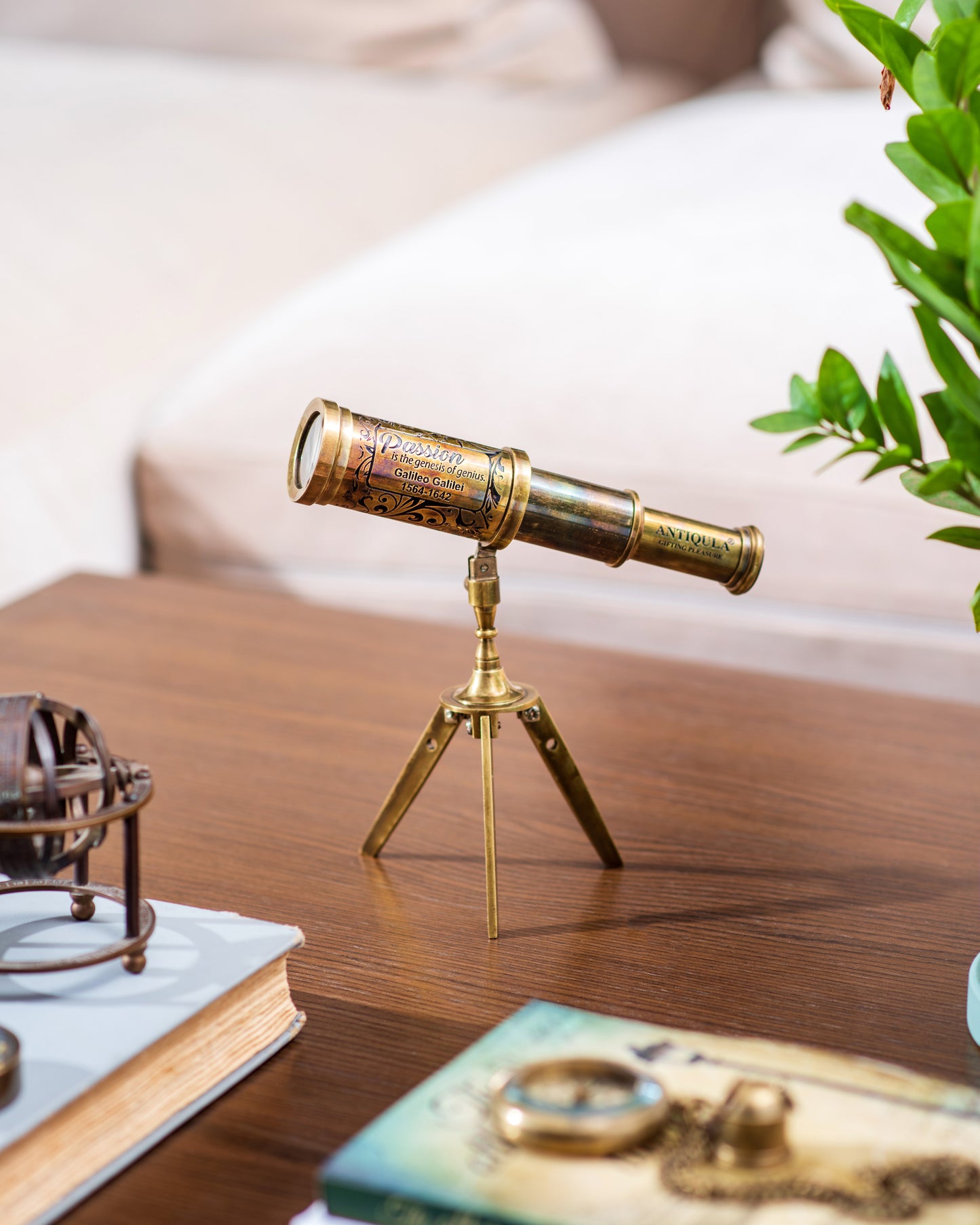 Telescope on Tripod for Home Decor