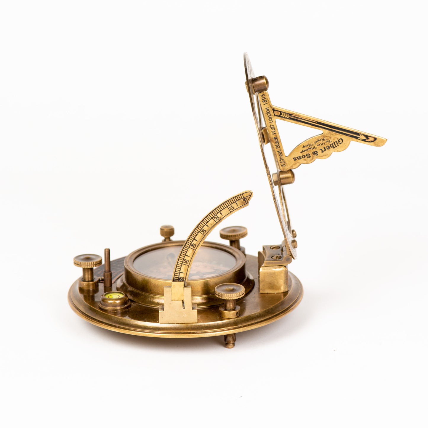 Sundial Compass with  Rosewood Box, Ideal Nautical & Vintage Gift for Men