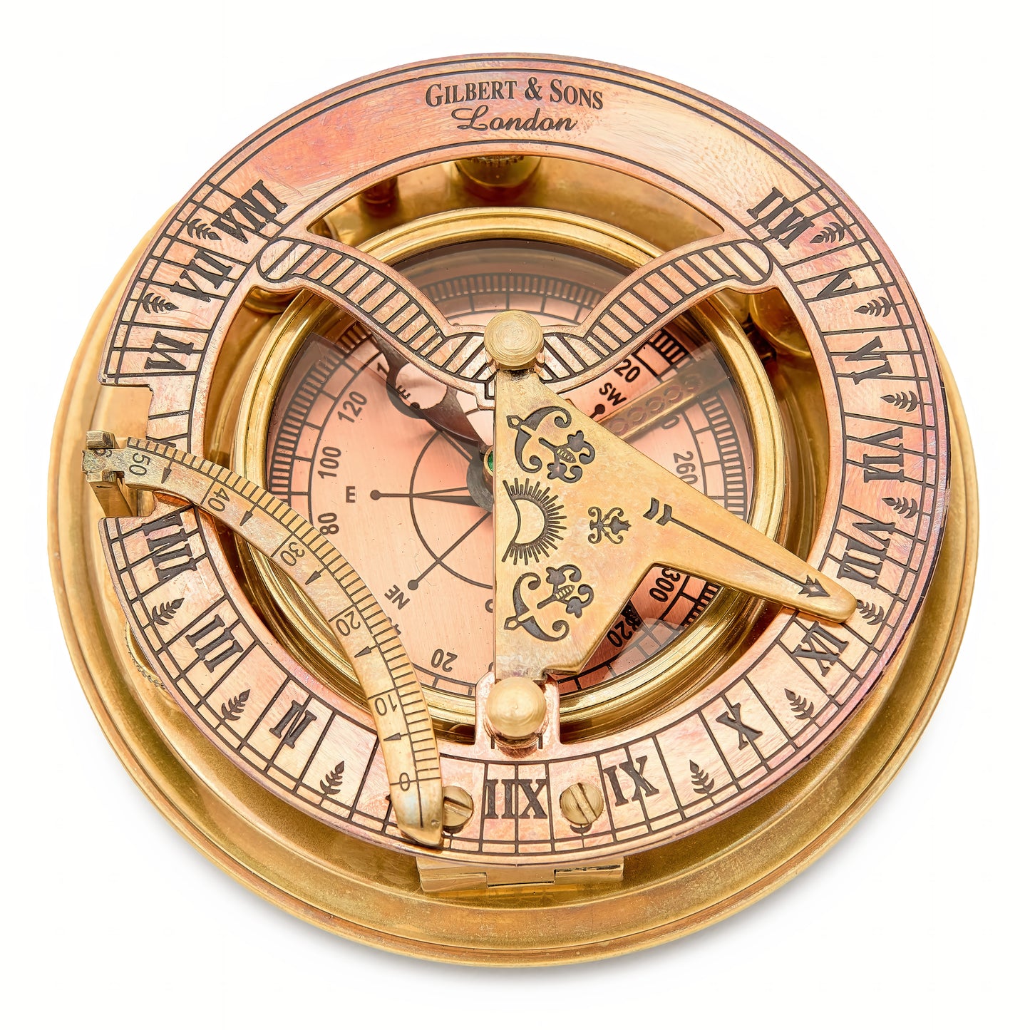 Sundial Compass In Gift Box, Perfect Anniversary Gift for Him/Her