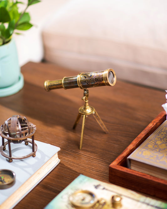 Telescope on Tripod for Home Decor